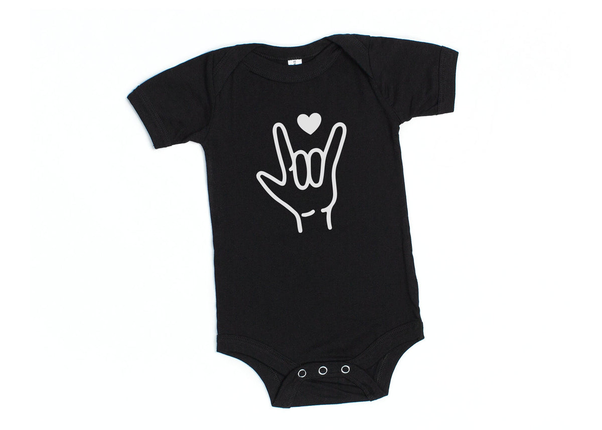 I Love You ASL Shirt: Baby, Toddler, Youth Sign Language Tee