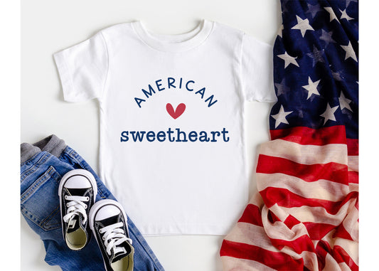 American Sweetheart Tee: Patriotic 4th of July Shirt