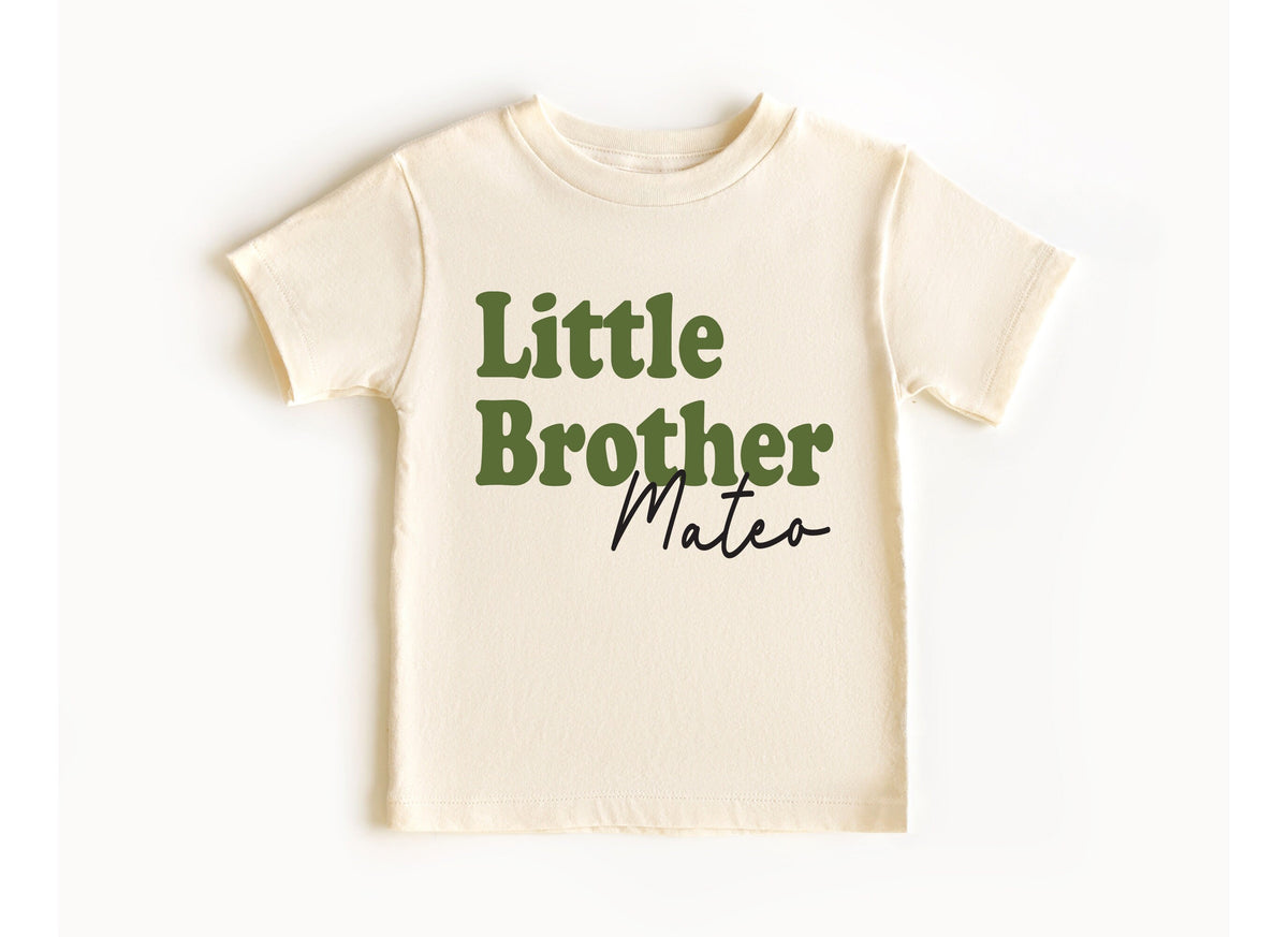 Personalized Sister Shirts: Matching Family Outfit, Olive Green Boho Baby