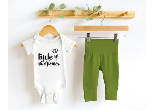 Wildflower Baby Girl Outfit: Boho Newborn Clothes, Floral Shower Gift