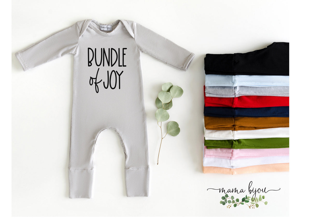 Personalized "Bundle of Joy" Romper: Newborn Take Home Outfit