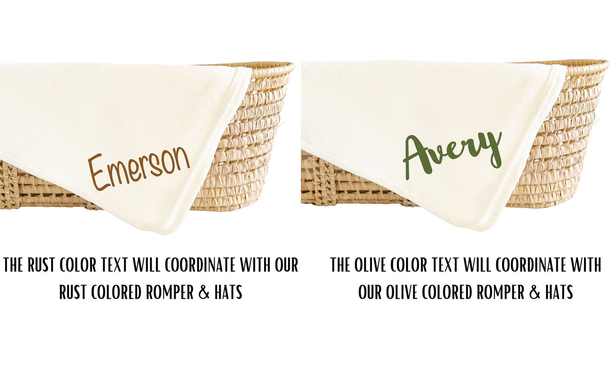 Personalized Baby Swaddle Blanket: Lightweight, Customizable Fonts