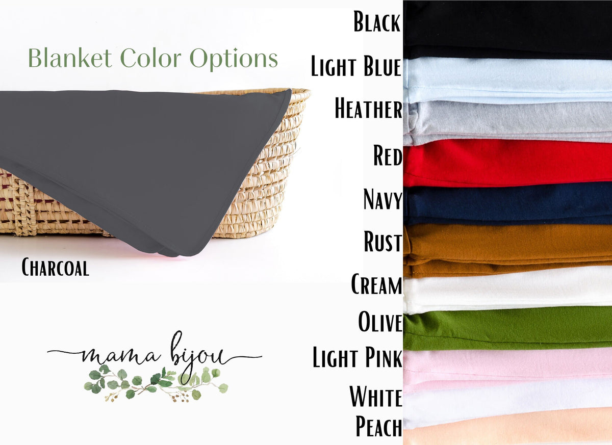 Personalized Baby Swaddle Blanket: Lightweight, Customizable Fonts