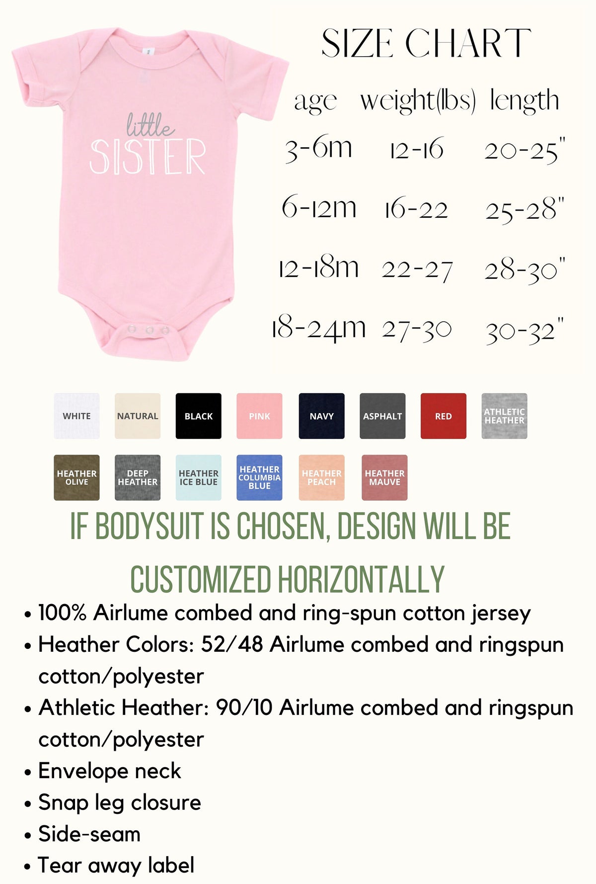 Sibling Shirts: Big, Little, Baby Brother/Sister Matching Set