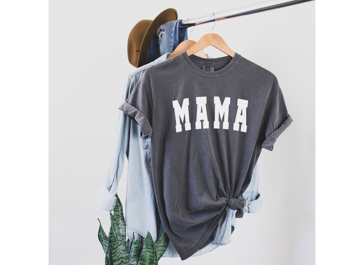 Comfort Colors Mama Shirt: Washed Cotton, Retro Style