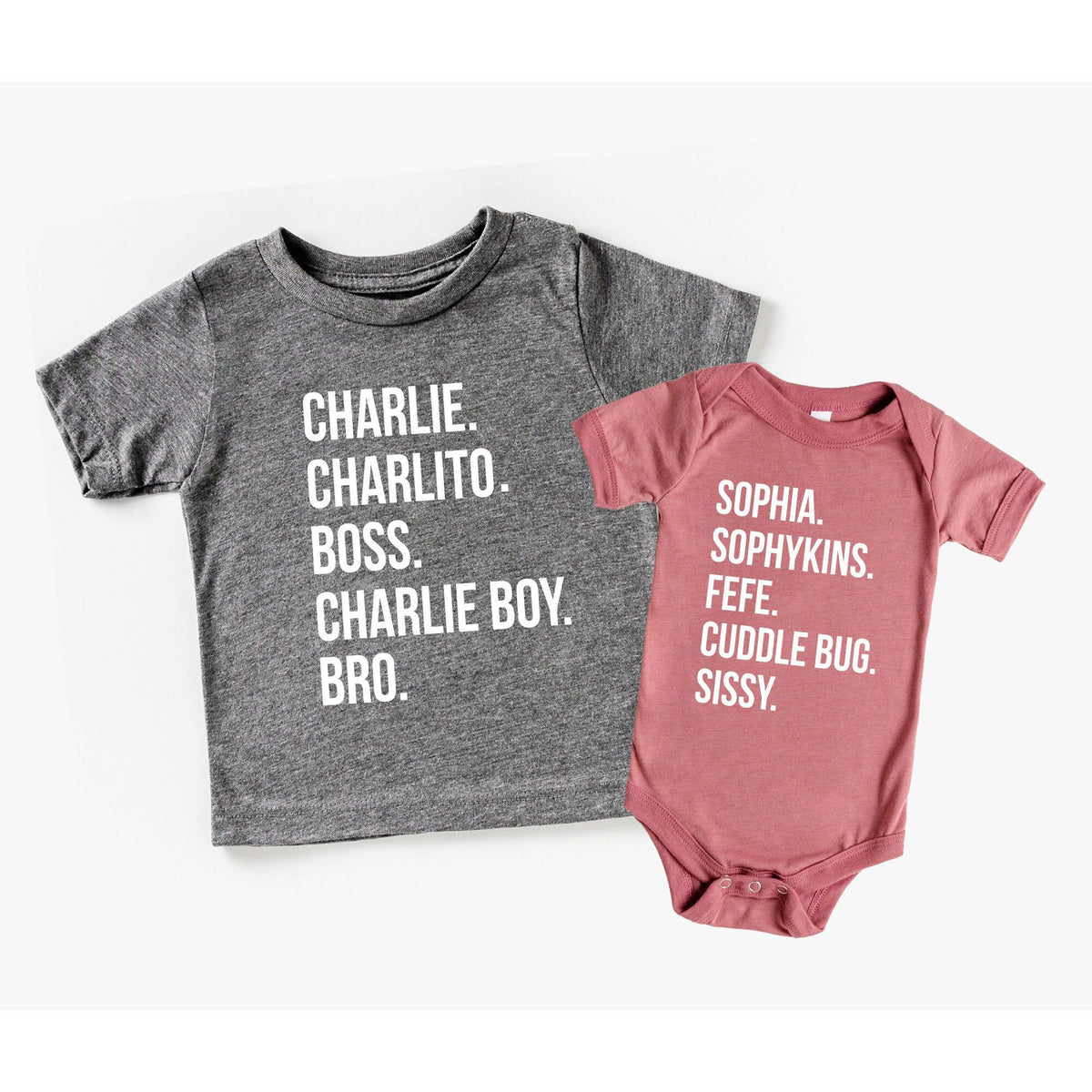 Personalized Nickname Shirt: Custom Baby, Toddler & Youth Tee