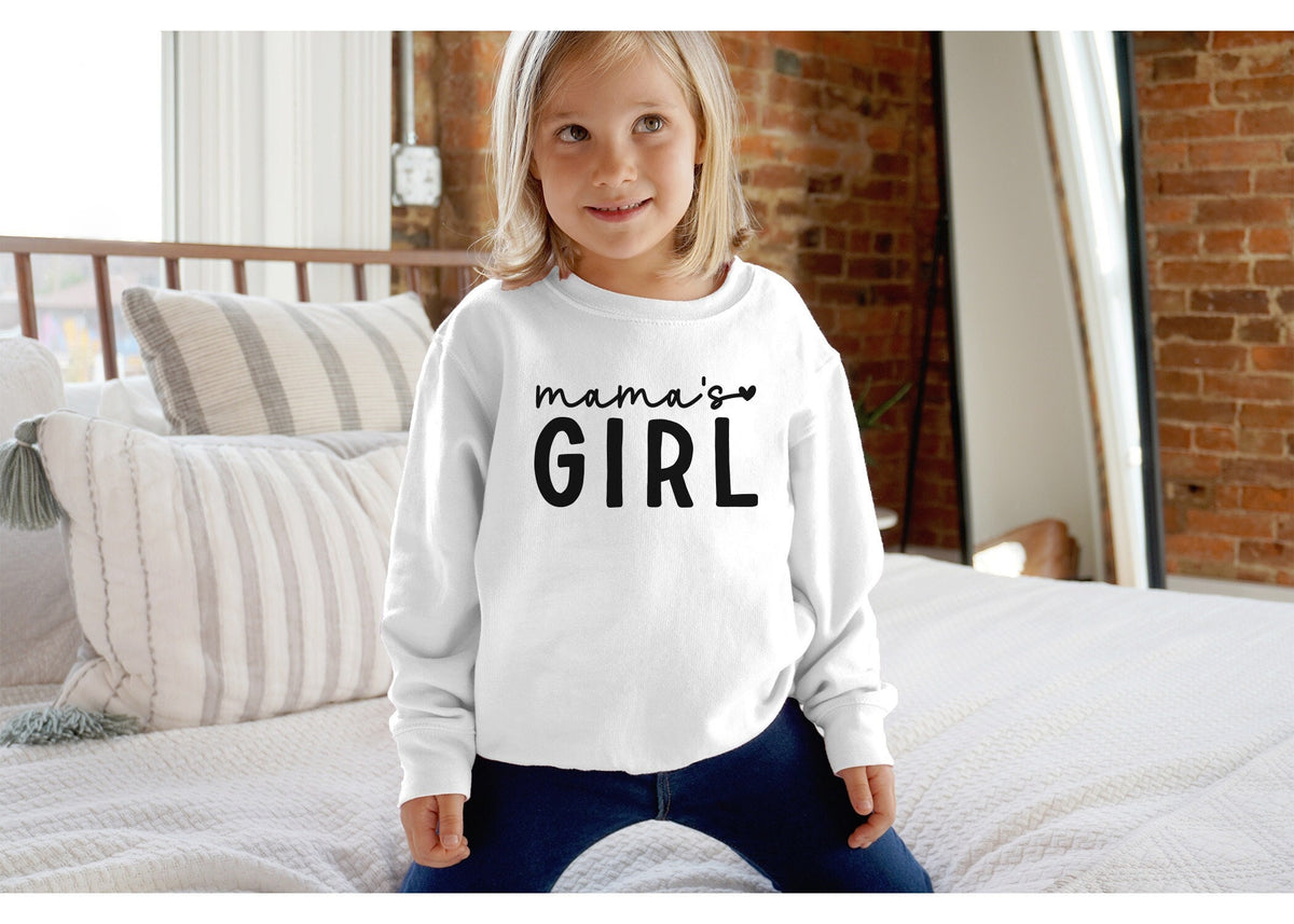 Girl Mama and Mama's Girl Matching Shirts - Mommy and Me Family Shirts - Gift for Mom or Mothers Day Gift - Variety Colors Tee or Sweatshirt