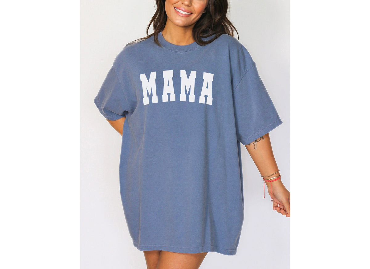 Comfort Colors Mama Shirt: Washed Cotton, Retro Style