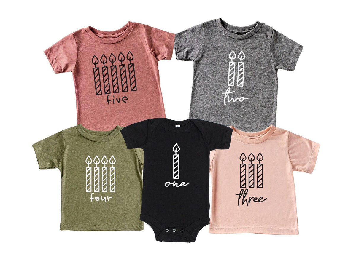 Birthday Candle Shirt: Toddler Birthday Party Outfit