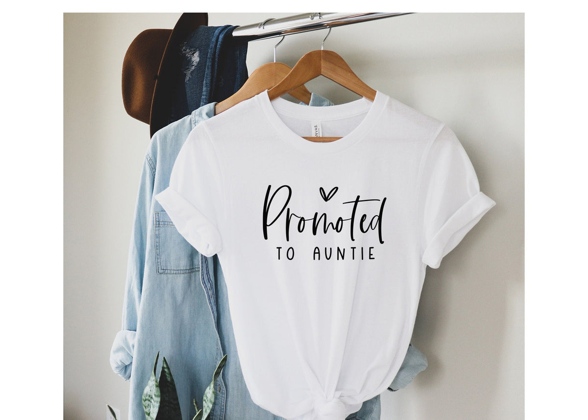 Promoted to Auntie Shirt: Pregnancy Announcement Gift