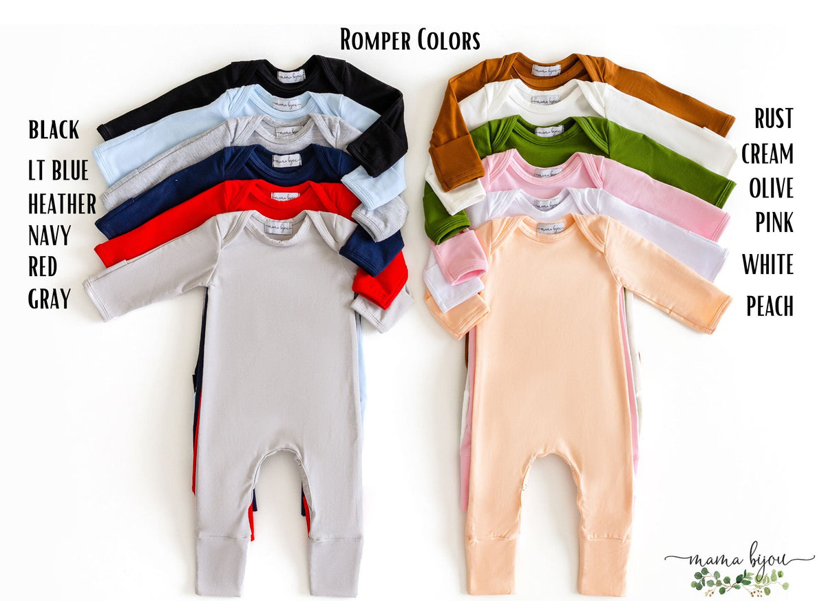Personalized Sibling Shirts: Big Brother, Baby Romper, Matching Family Outfits