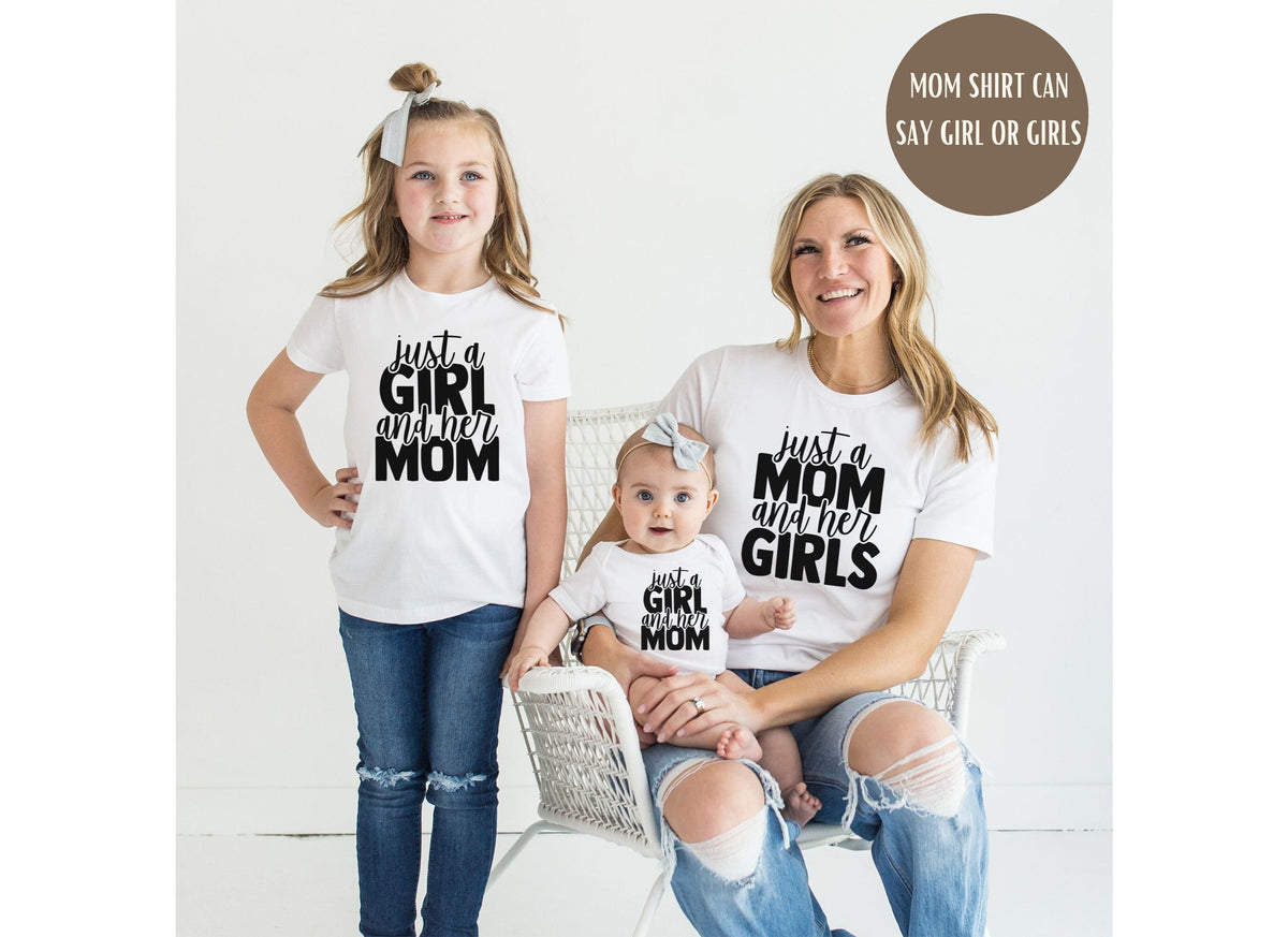 Mom and Daughters Matching Shirts, Perfect Gift for Mom or Mothers Day Gift for Mom of Girls - Adult, Youth, Toddler & Baby Sizes