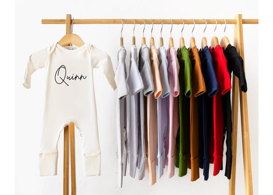 Personalized Newborn Romper Set: Cotton Baby Coming Home Outfit