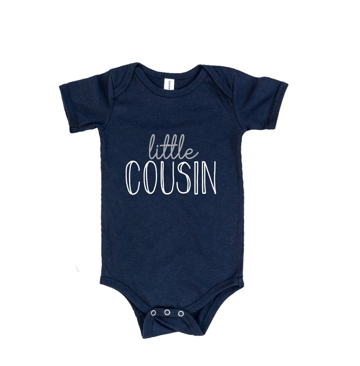 Cousin Matching Outfit: Navy Sibling Shirts, Romper & Gown
