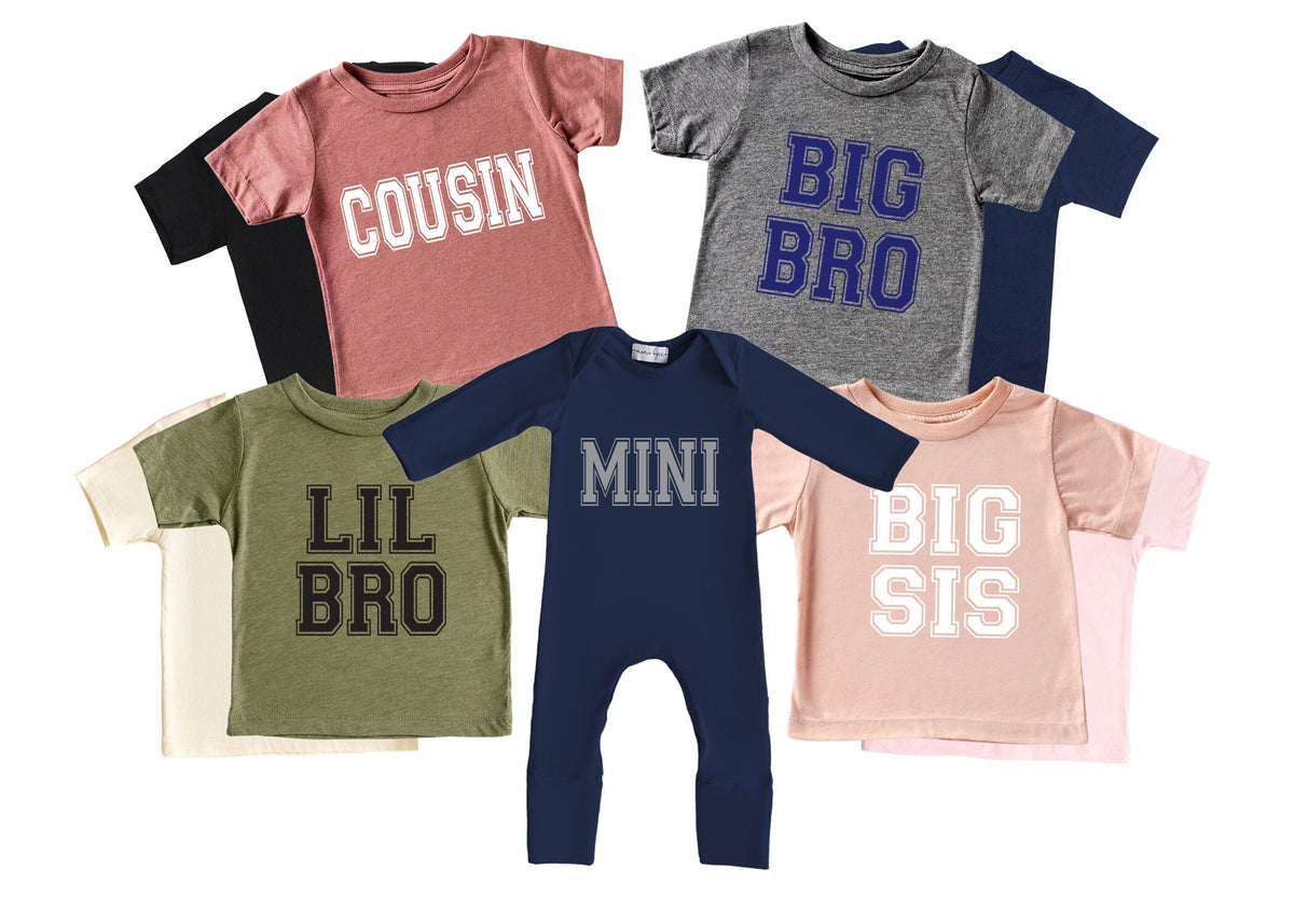 Personalized Family Varsity Shirts: Matching Mom, Dad, & Kids Outfits