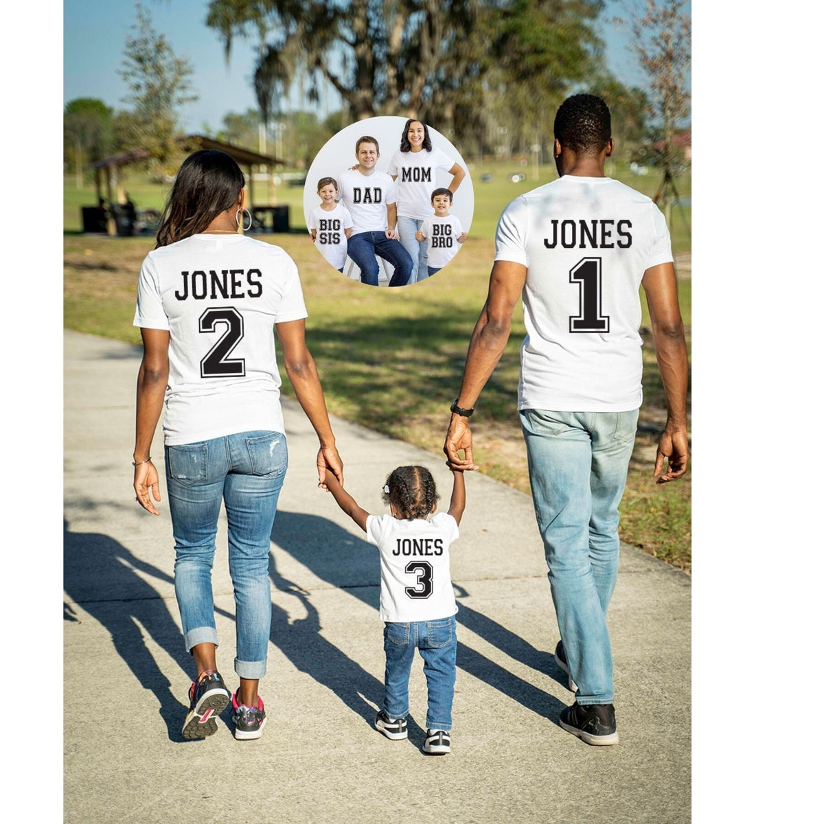 Personalized Family Varsity Shirts: Matching Mom, Dad, & Kids Outfits