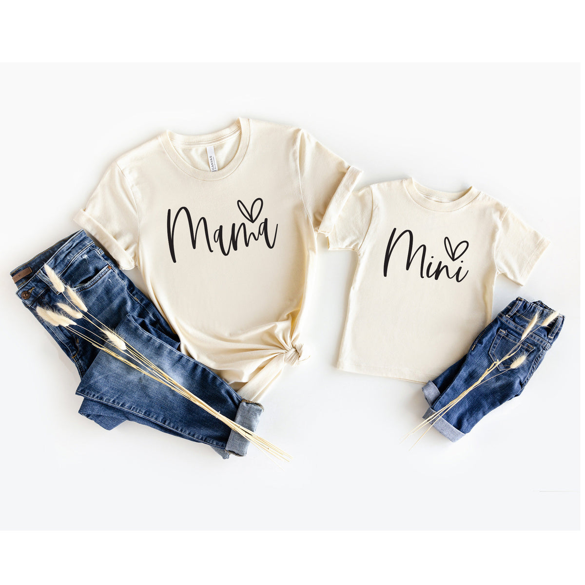 Mama and Mini Matching Shirts - Mommy and Me Family Shirts - Gift for Mom or Mothers Day Gift - Variety Colors Tee, Sweatshirt or Bodysuit
