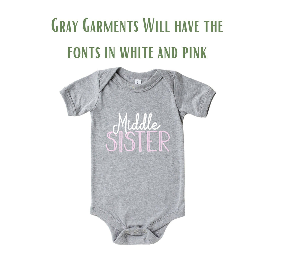 Big Sister Shirt & Little Sister Romper: Matching Sibling Outfit