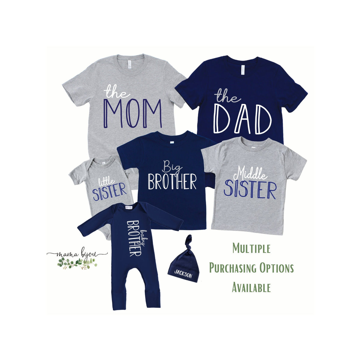 Matching Family Shirts: Newborn Outfit, Sibling Tees