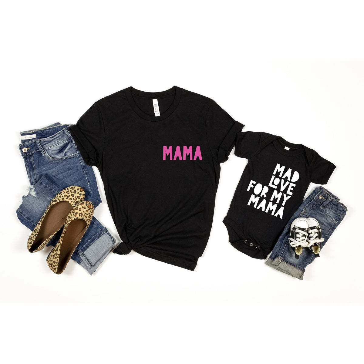 Mommy and Me Shirts - Gift for Mom or Mothers Day Gift - Variety Colors and Sizes on Tee, Sweatshirt or Bodysuit