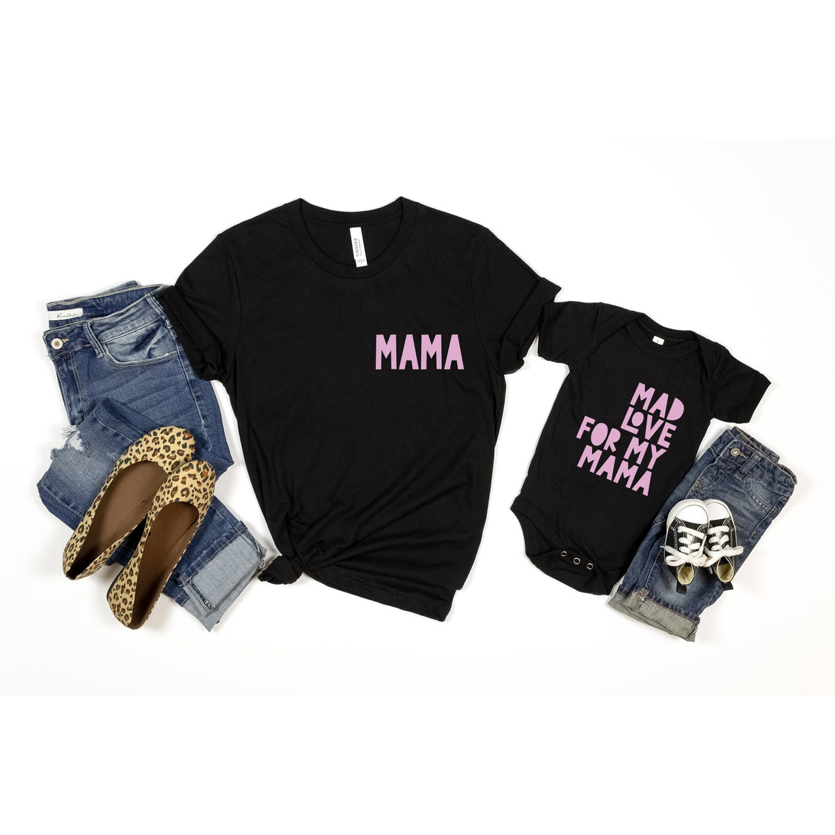 Mommy and Me Shirts: Mad Love Matching Tees, Sweatshirt or Bodysuit