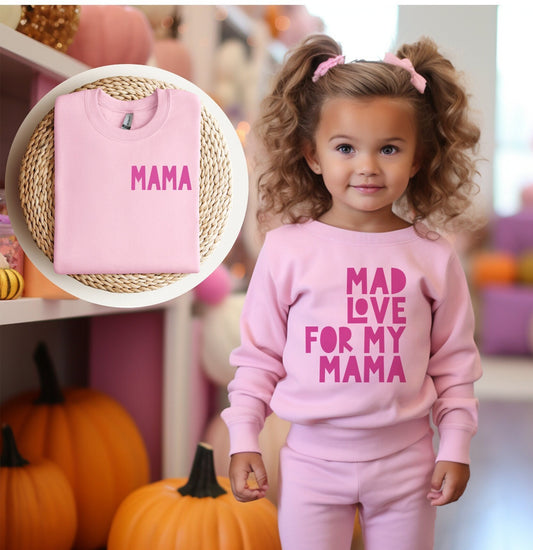 Mommy and Me Shirts: Mad Love Matching Tees, Sweatshirt or Bodysuit