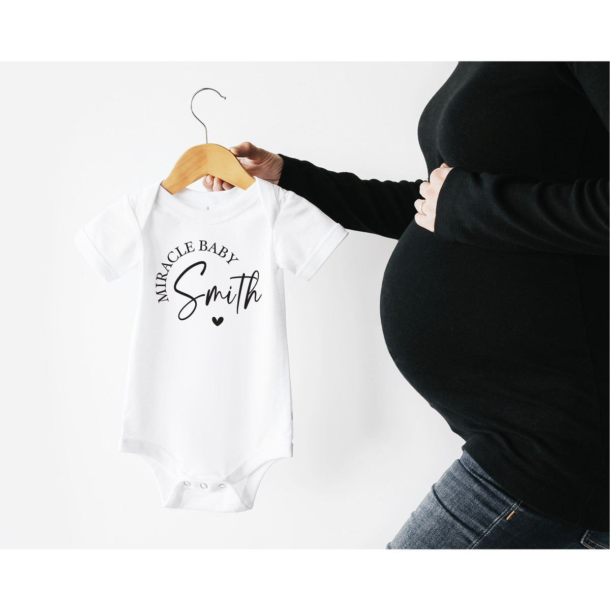 IVF Miracle Baby Bodysuit: Personalized Rainbow Baby Announcement Outfit