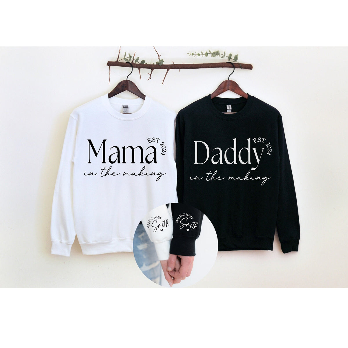Personalized Mama or Daddy Established Shirt: Pregnancy Announcement Gift
