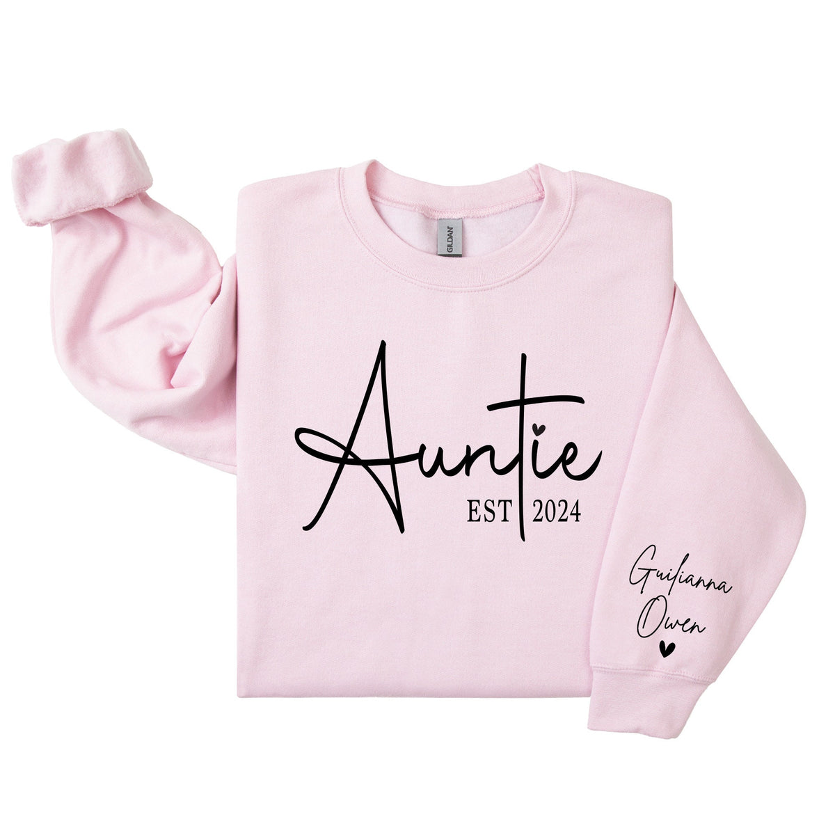Custom Auntie Sweatshirt: Personalized Names, Aunt Gift