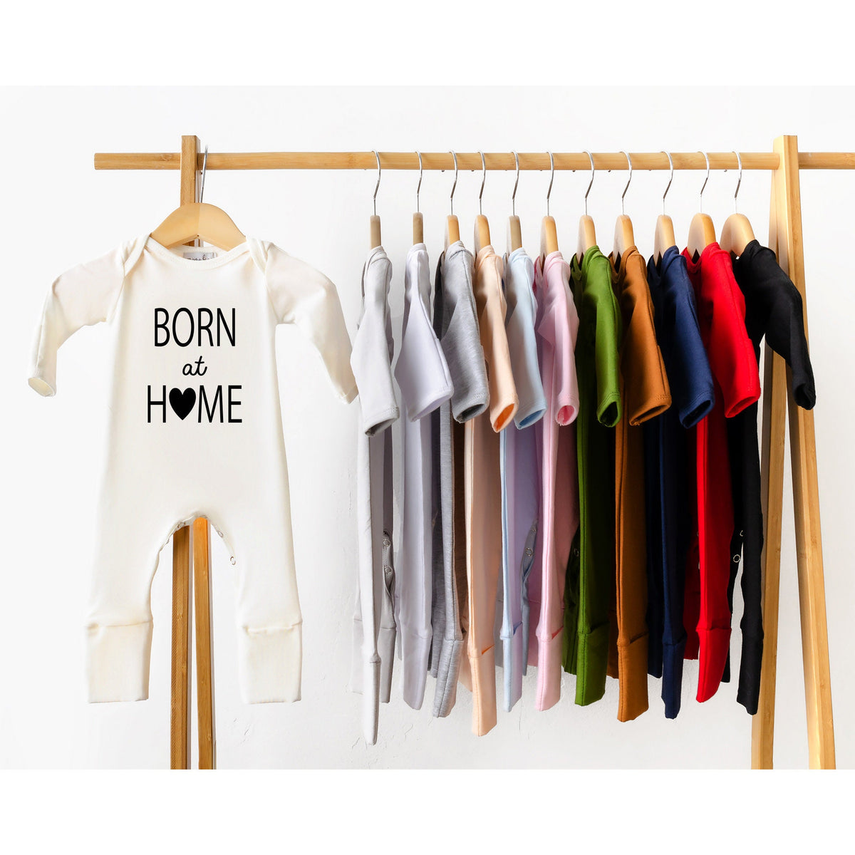 Born at Home Newborn Romper: Gender Neutral Baby Outfit