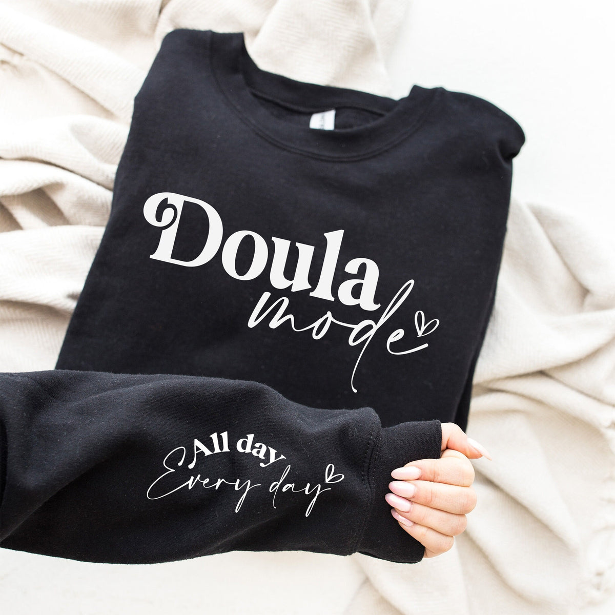 Doula Mode Sweatshirt: Cozy Midwife Gift