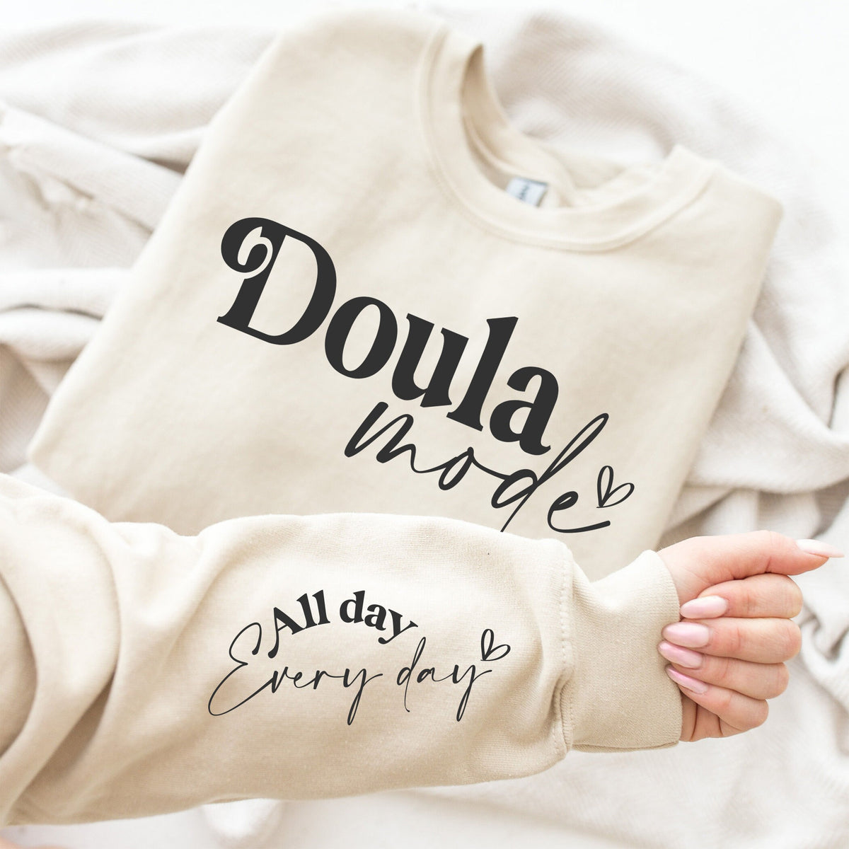 Doula Mode Sweatshirt: Cozy Midwife Gift