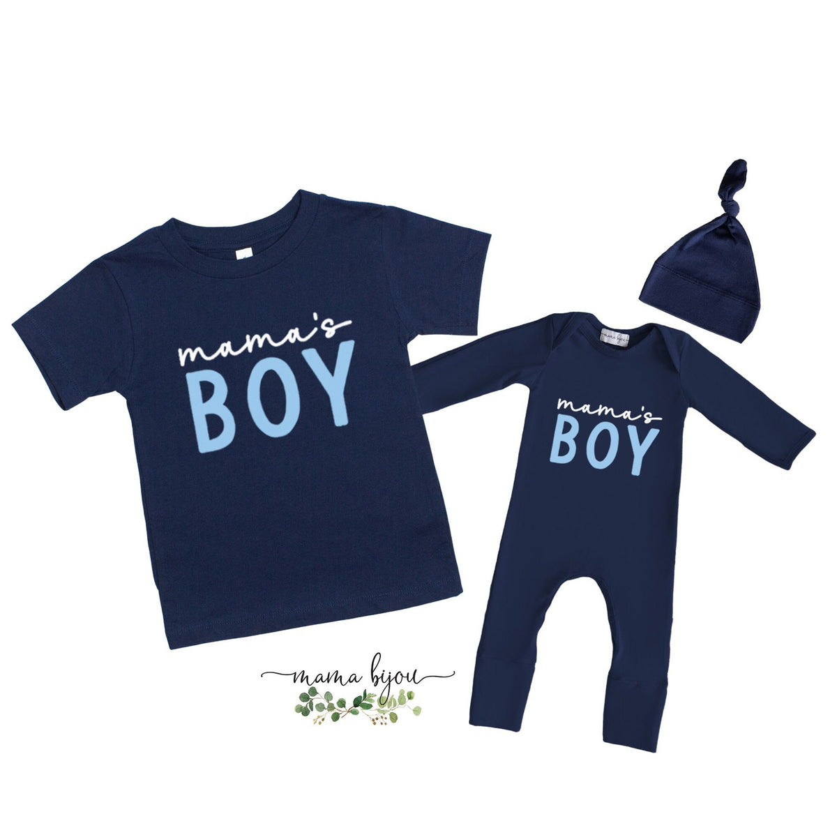 Mommy and Me Shirts Boy, Boy Mama and Mama's Boy Matching Shirts - Navy Blue Family Shirts - Unique Gift for Mom or Mothers Day Gift