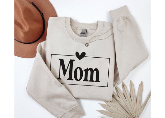 Mom Sweatshirt, Perfect Mothers Day or Fathers Day Gift For New Parents, Family Shirts For Parents and Siblings, Available in Variety Colors