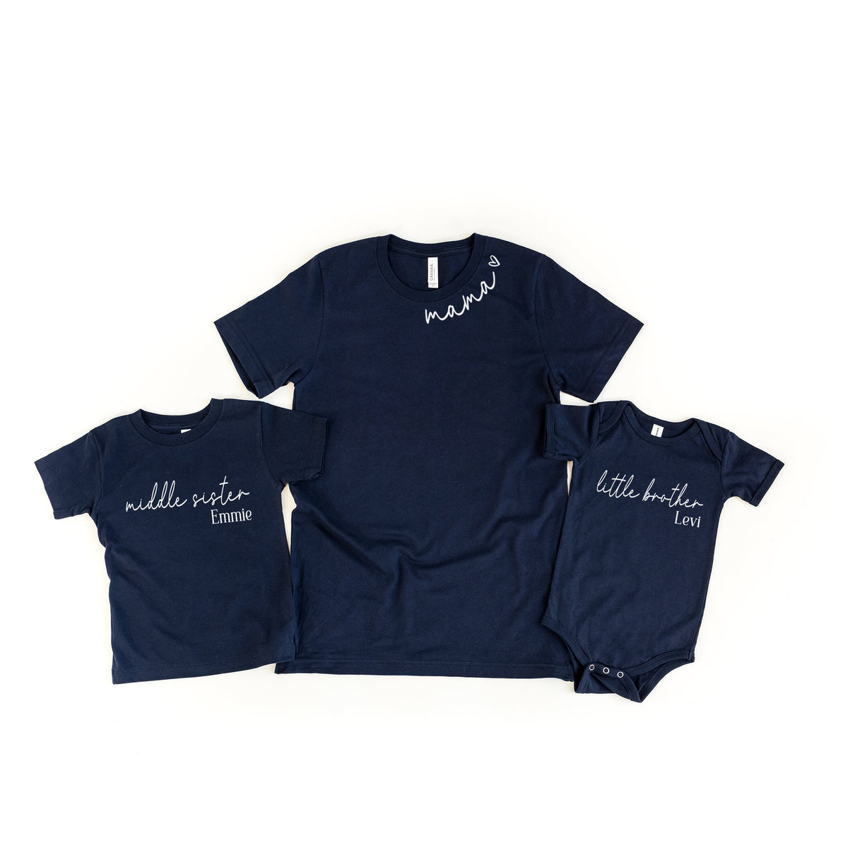 Personalized Sibling Shirts: Big Brother, Baby Romper, Matching Family Outfits