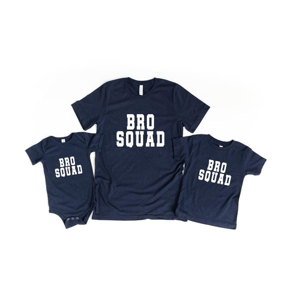 Bro Squad Matching Family Shirts | Boy Mom Shirt | Dad of Boys Tee | Dad and Son Tee Shirts | Available on T-Shirt, Sweatshirt or Baby