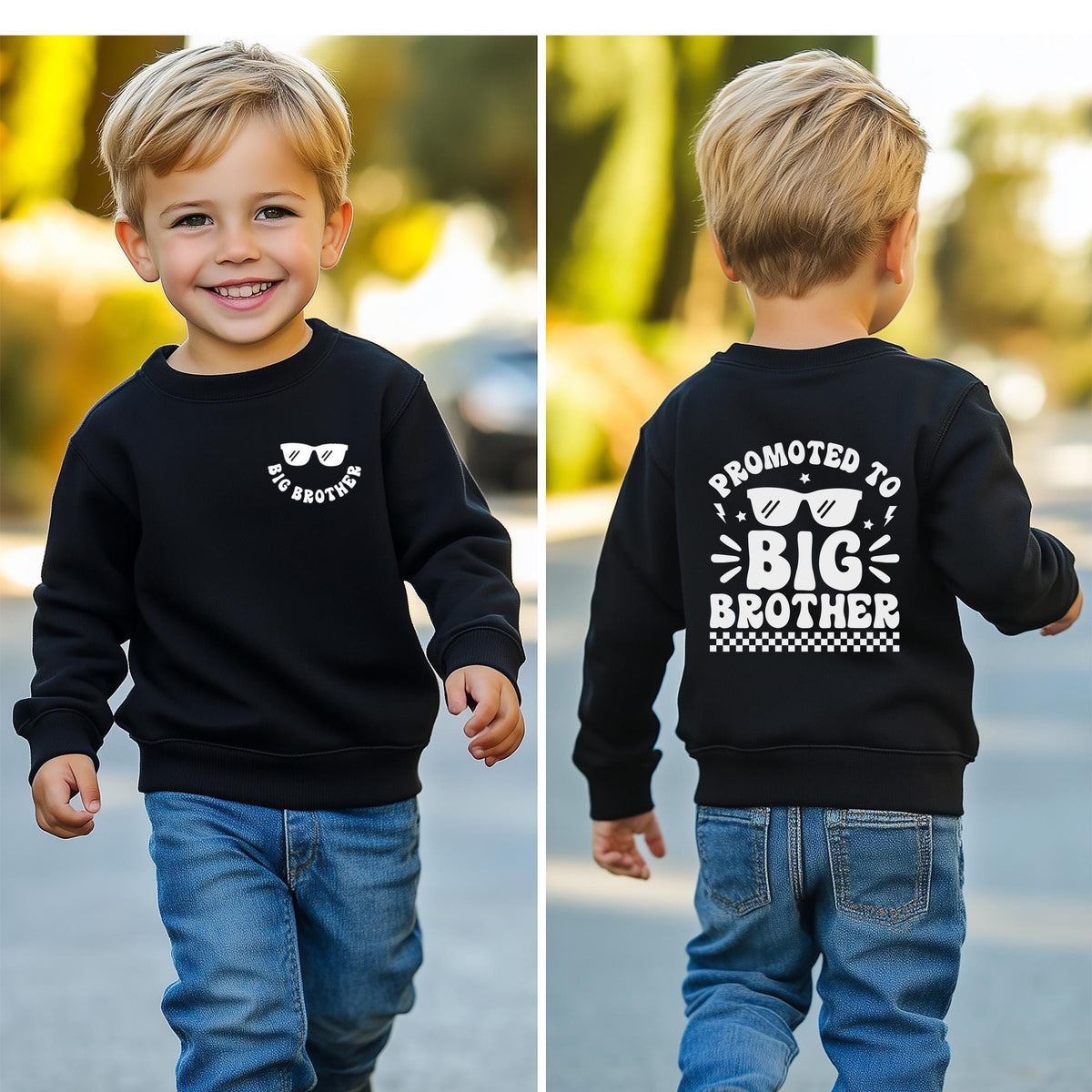 Promoted to Big Brother Shirt: Baby Announcement, Pregnancy Reveal