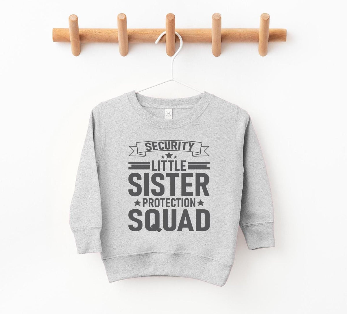 Big Brother Shirt, Little Sister Protection Squad Tee Shirt or Sweatshirt - Baby, Toddler and Youth Sizes in Variety of Colors