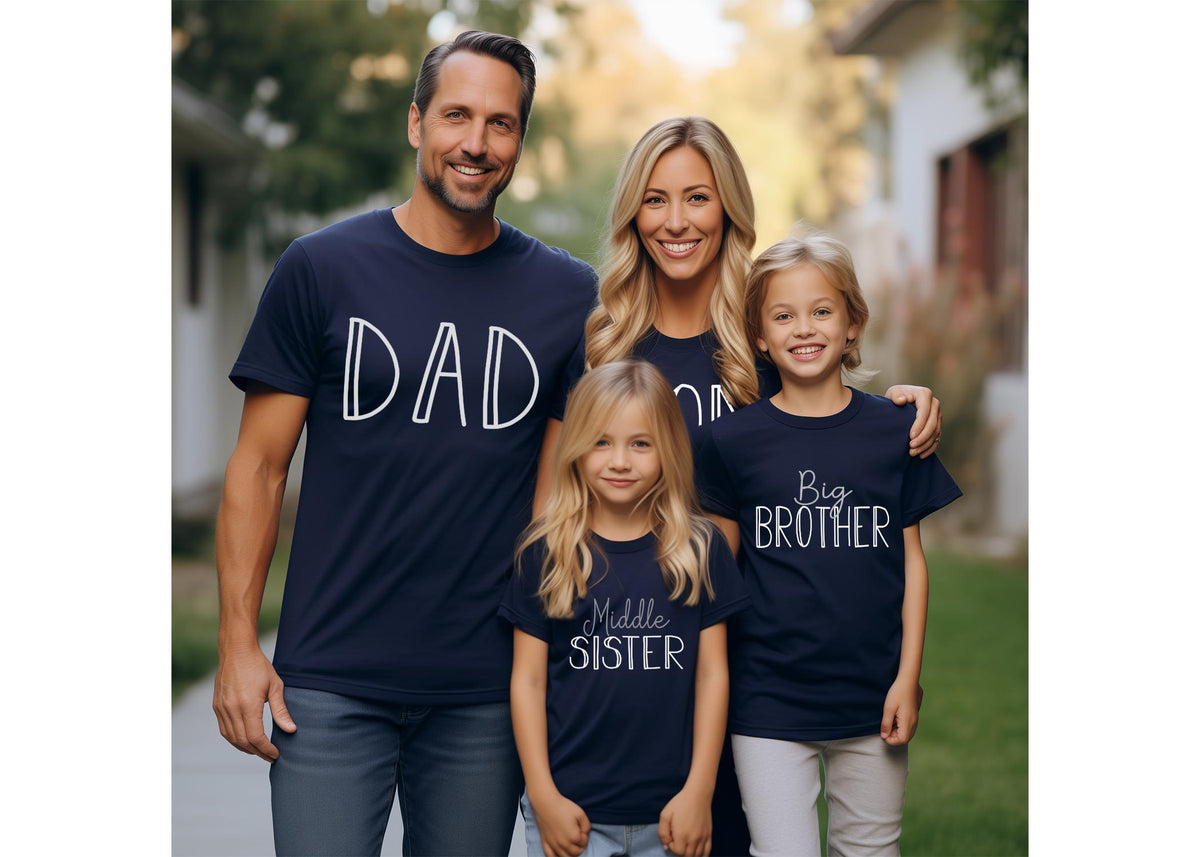 Matching Sibling Shirts: Big Brother, Little Sister, Cousin Outfits
