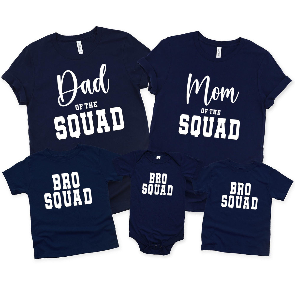 Bro Squad Matching Family Shirts | Boy Mom Shirt | Dad of Boys Tee | Dad and Son Tee Shirts | Available on T-Shirt, Sweatshirt or Baby