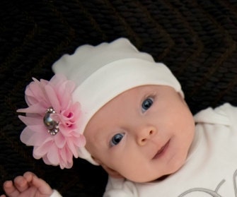 Personalized Newborn Girl Outfit: Gray & Pink Baby Clothes