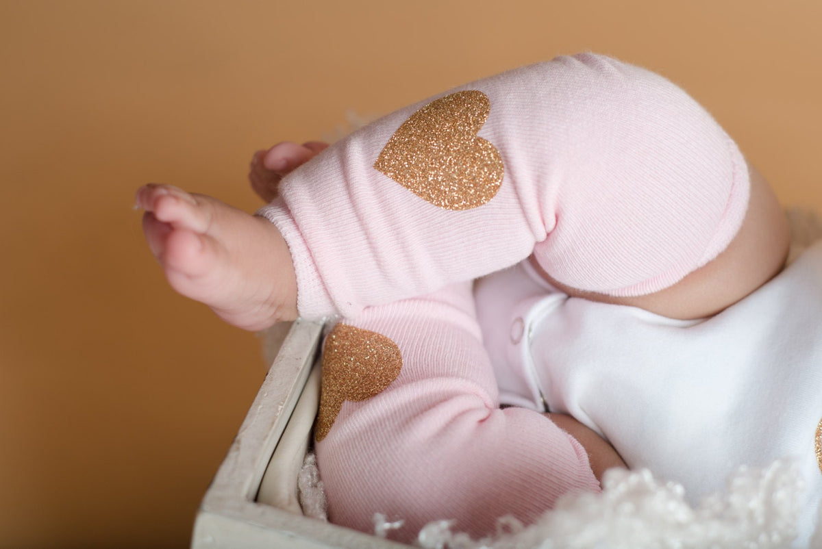 Personalized Baby Girl Outfit: Glitter Monogram Bodysuit, Newborn Clothes