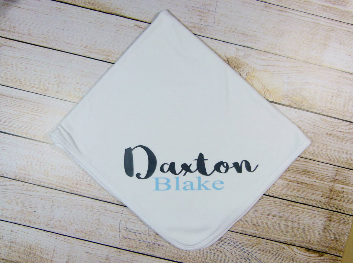 Personalized Baby Boy Coming Home Outfit: Cotton Newborn Gown & Hat