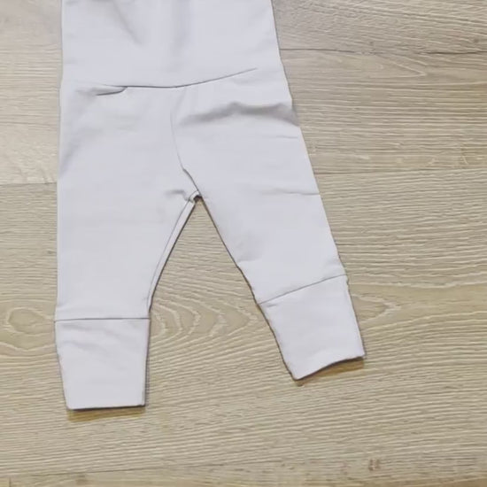 Personalized Newborn Boy Outfit: Rust Pants, Knotted Hat & Bodysuit